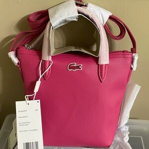BNWT “ Mini” /“Exta Small” Lacoste Fuchsia Crossbody Bag